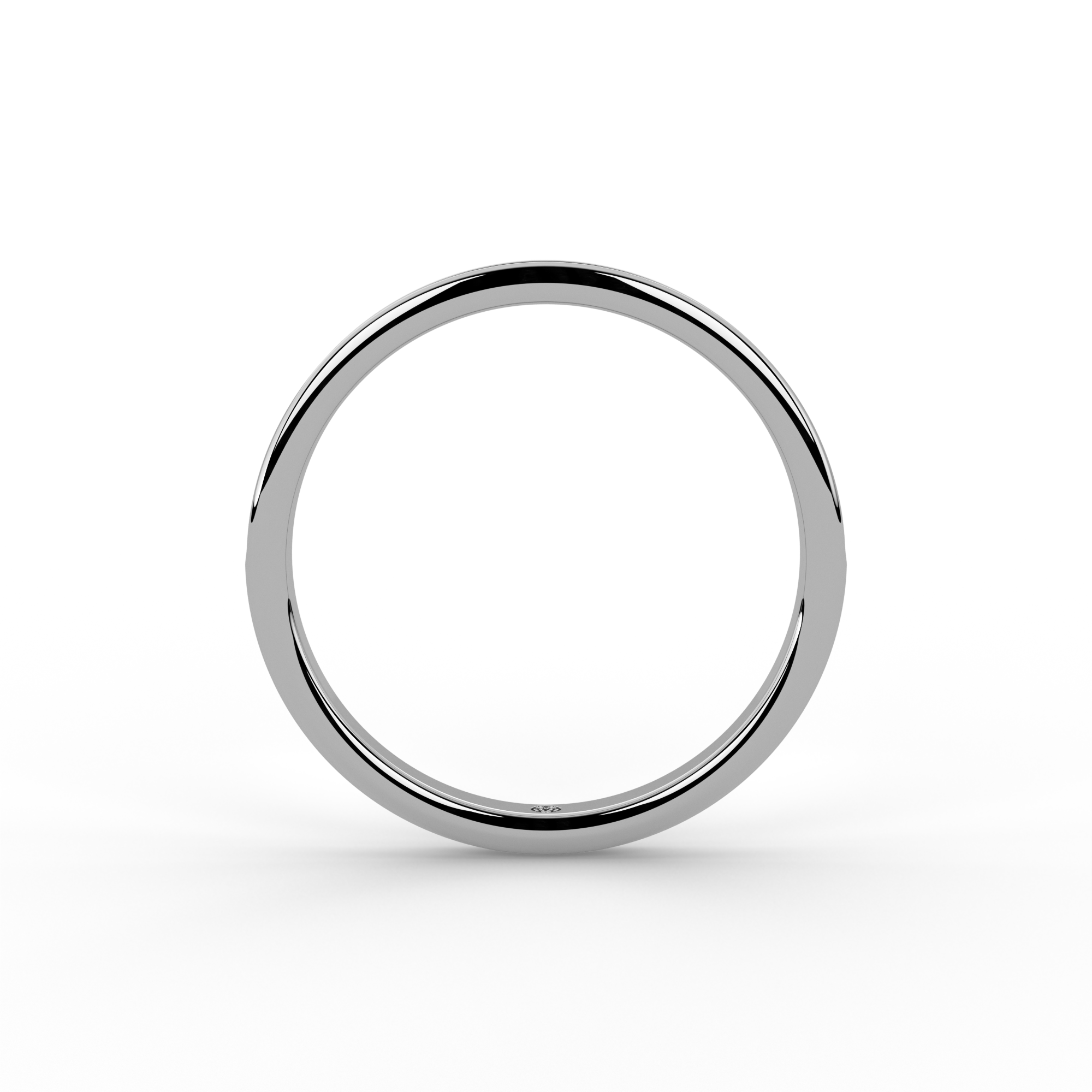 0.15ct Channel Half Set Platinum Diamond Ring