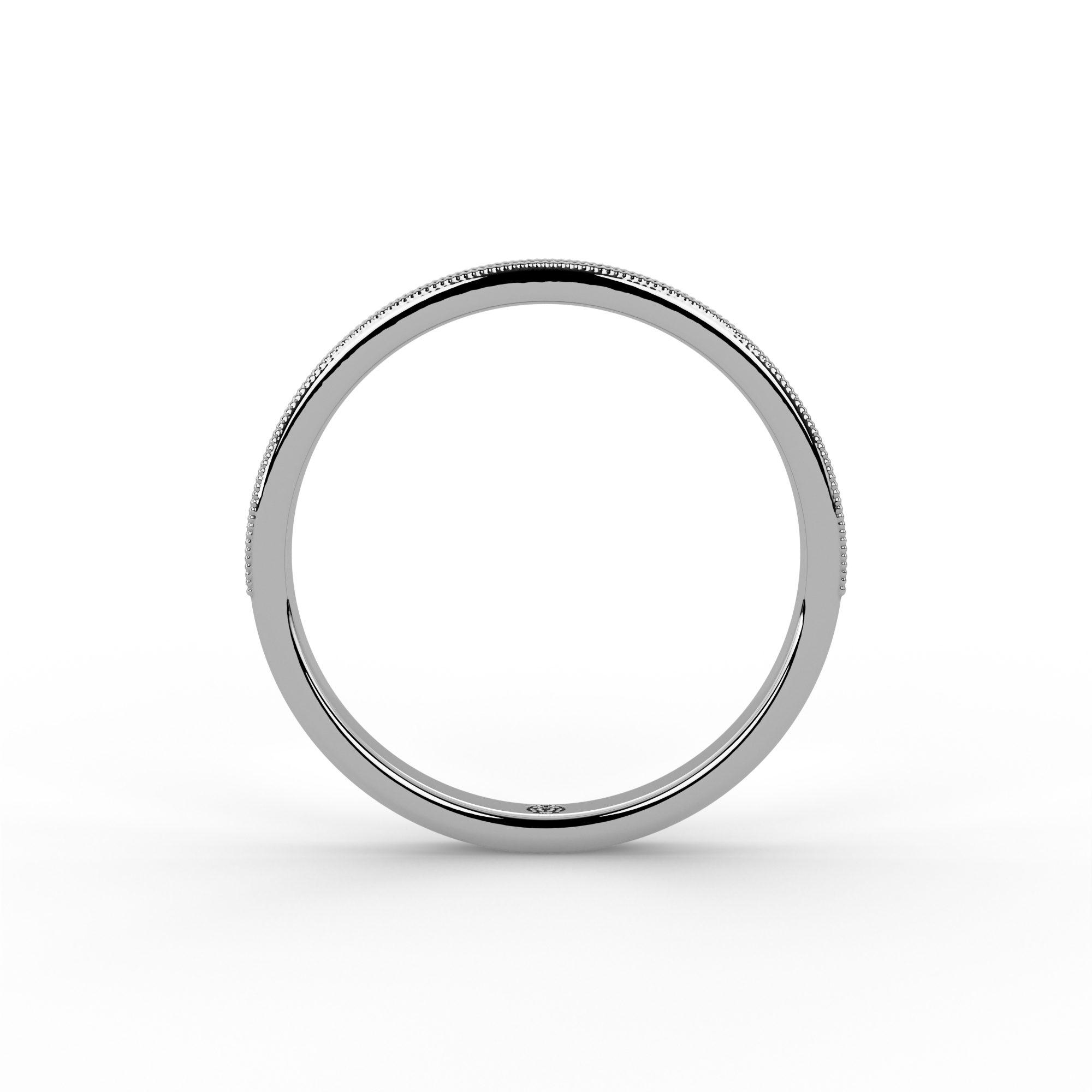 0.15ct Milgrain Half Set Diamond Ring