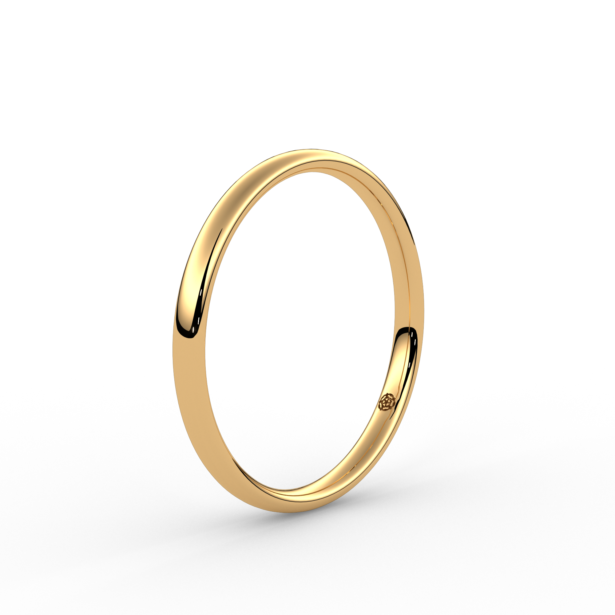 2.0mm Classic Court 18ct Yellow Gold Wedding Ring