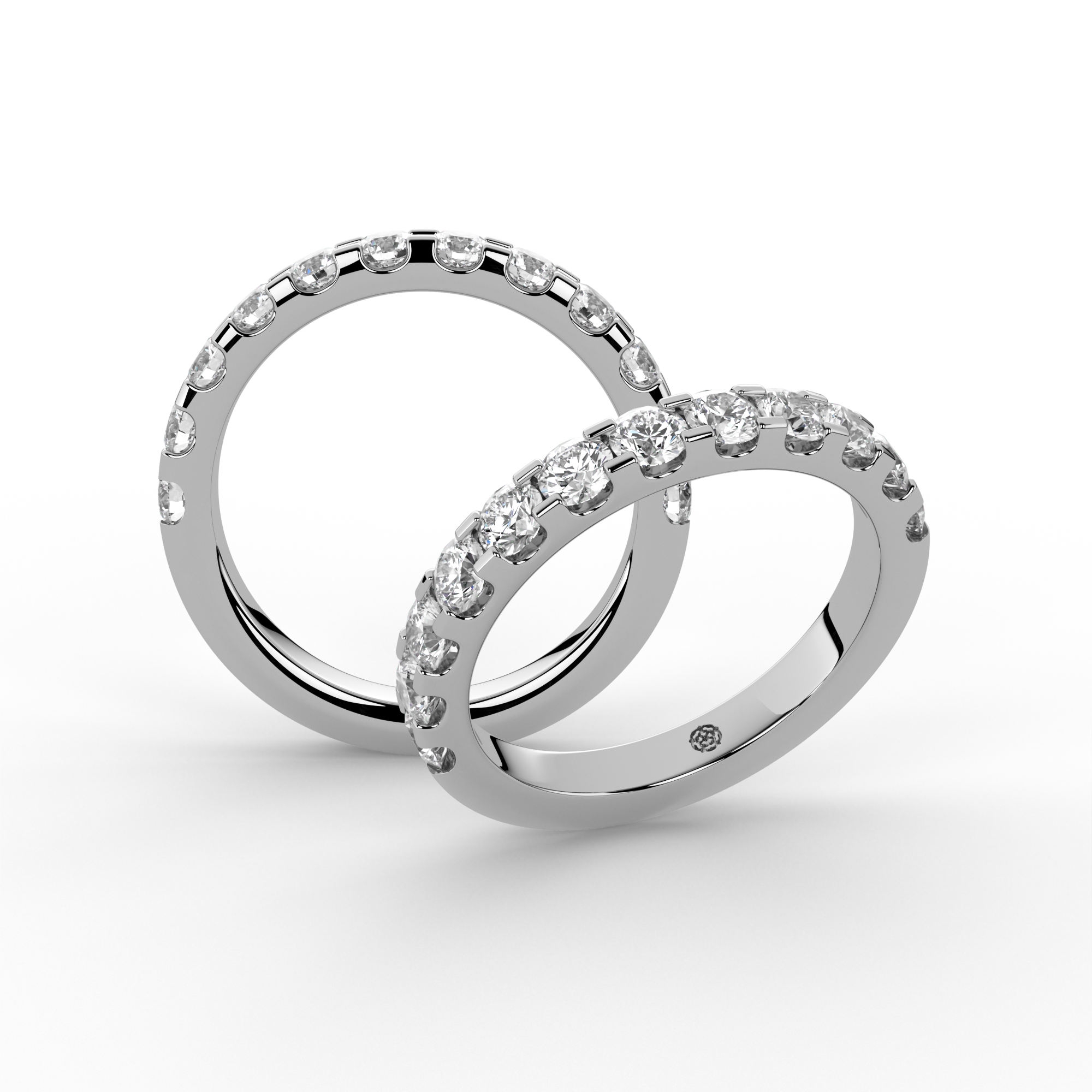 1.00ct Precision Half Set Diamond Ring