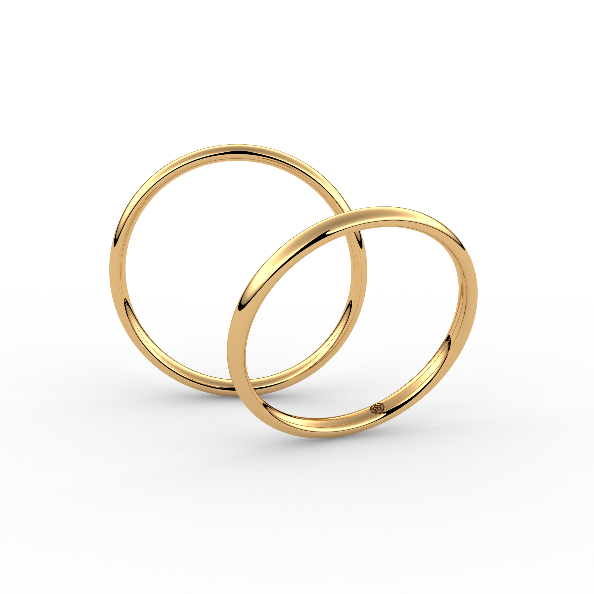 2.0mm Classic Court 18ct Yellow Gold Wedding Ring