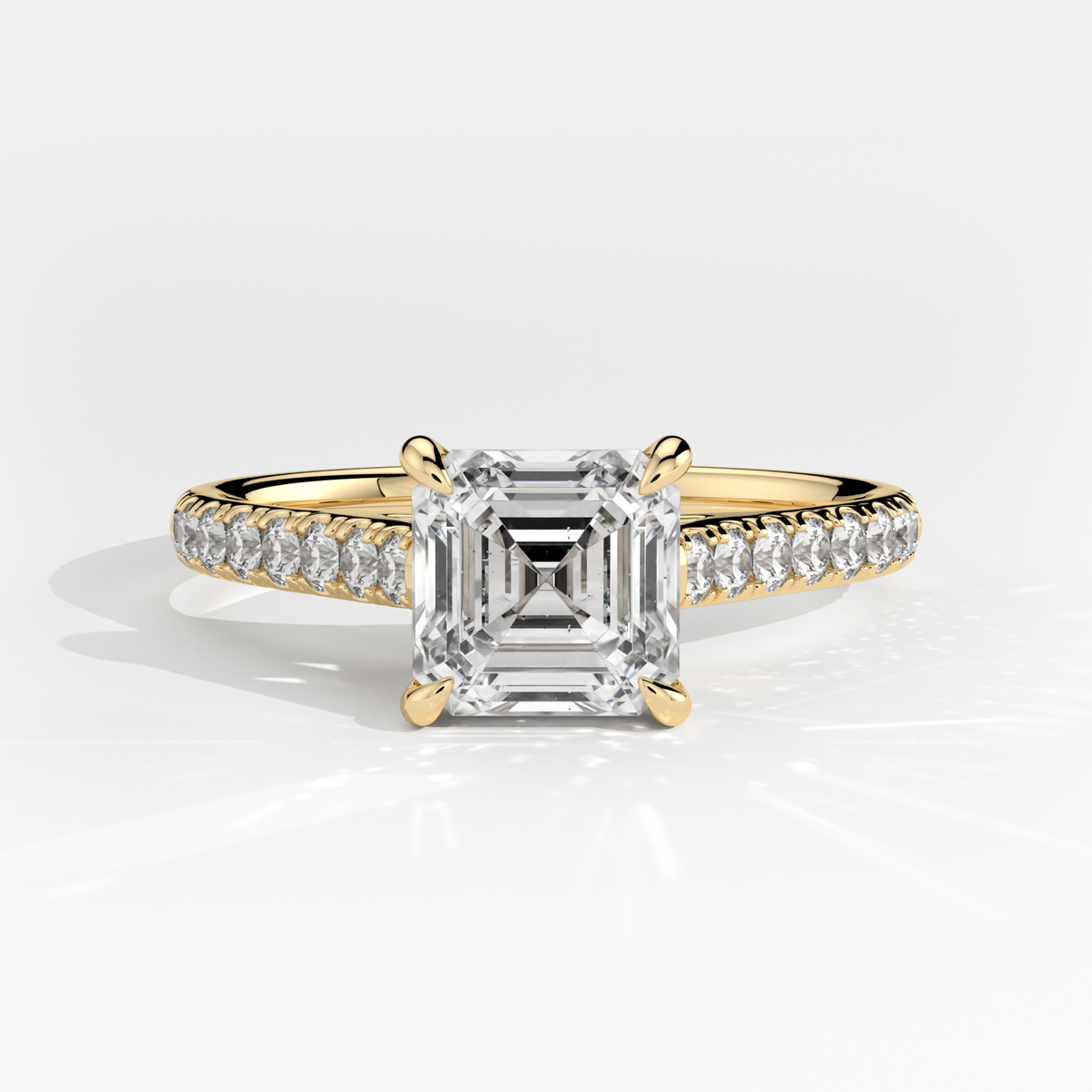 New-Aurora Asscher 1ct 18YG