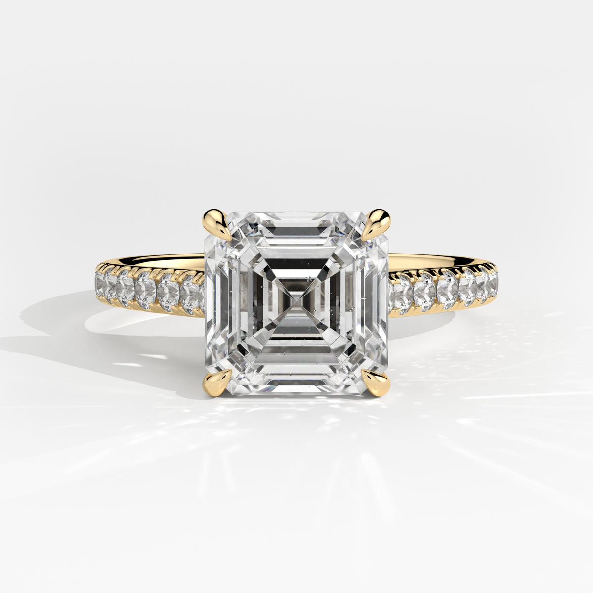 New-Aurora Asscher 2ct 18YG