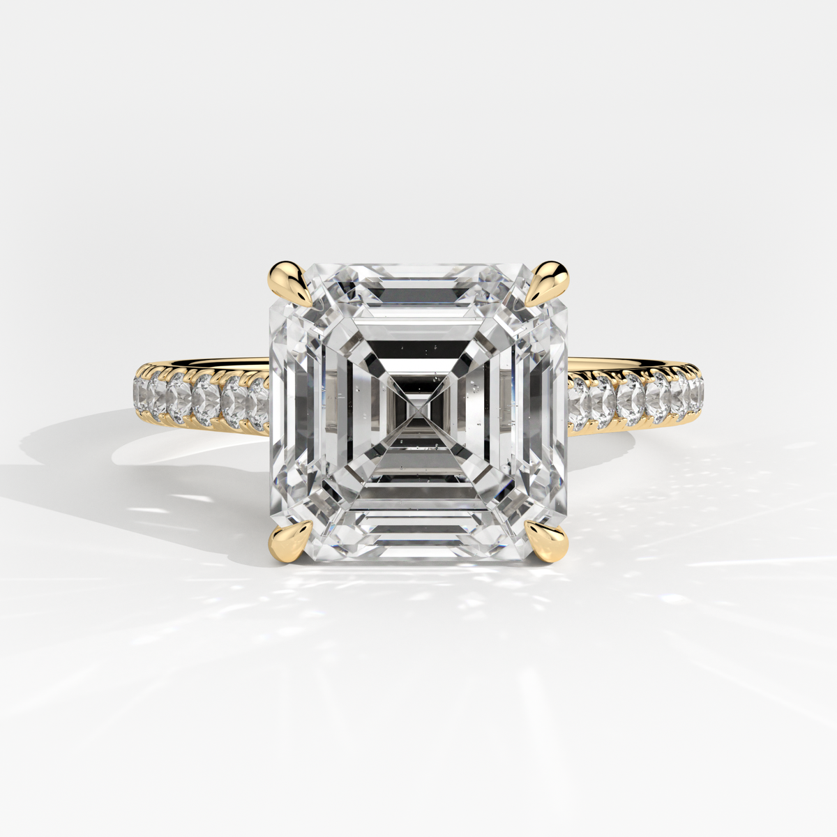 New-Aurora Asscher 3ct 18YG