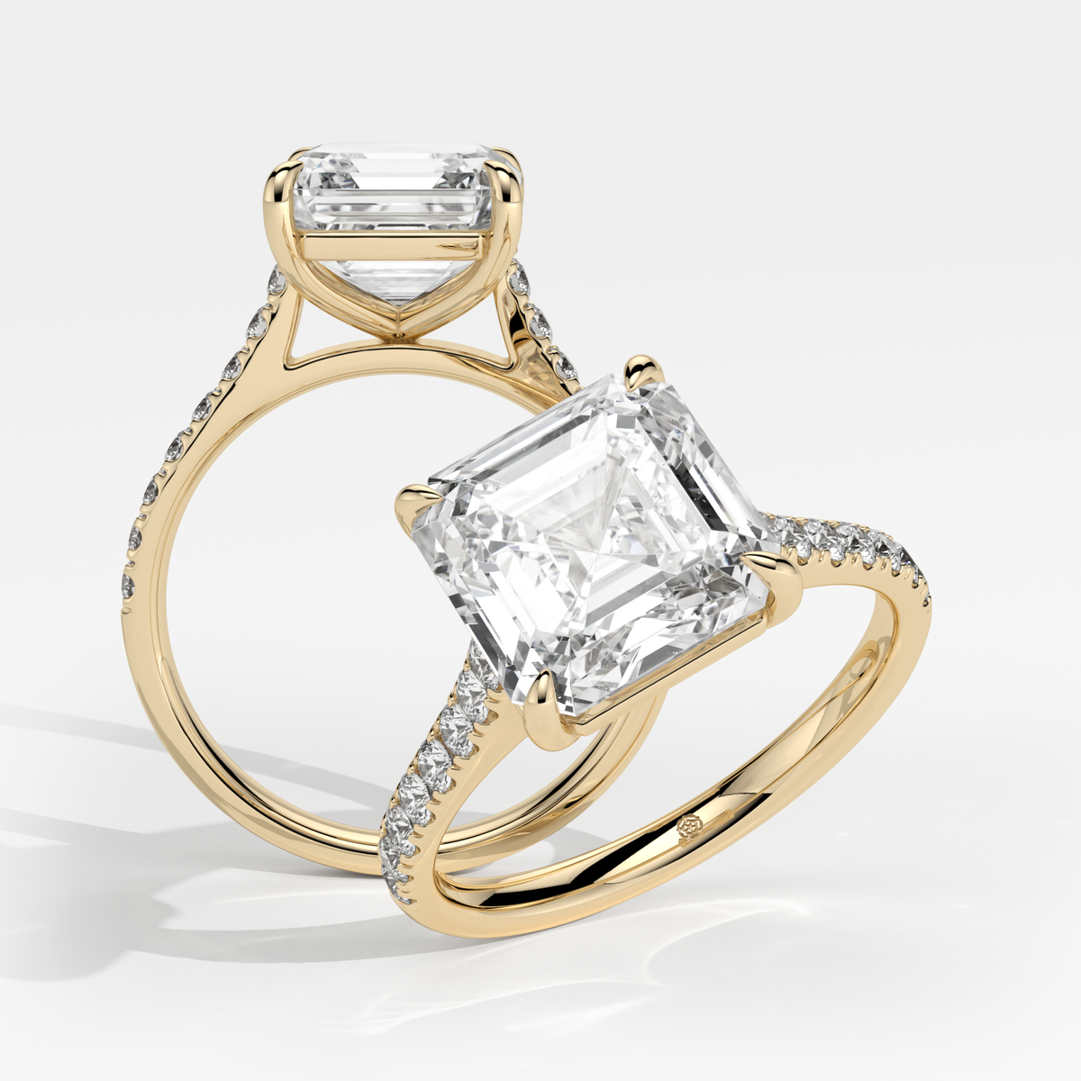 New-Aurora Asscher 3ct 18YG