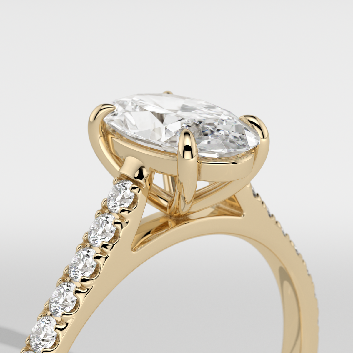 New-Aurora Moval 1ct 18YG