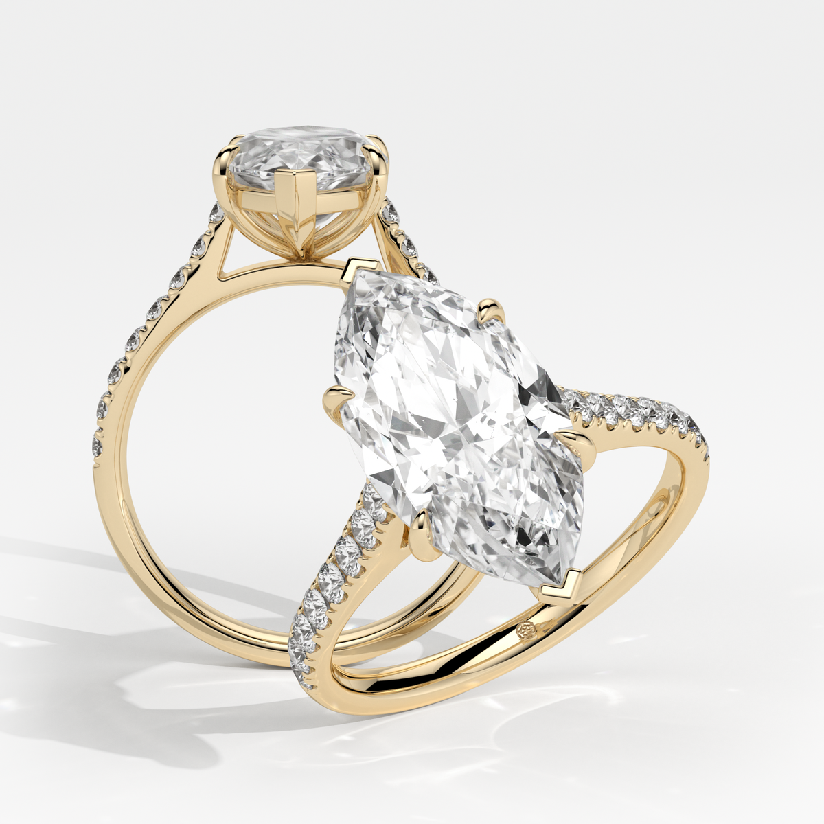 New-Aurora Marquise 3ct 18YG