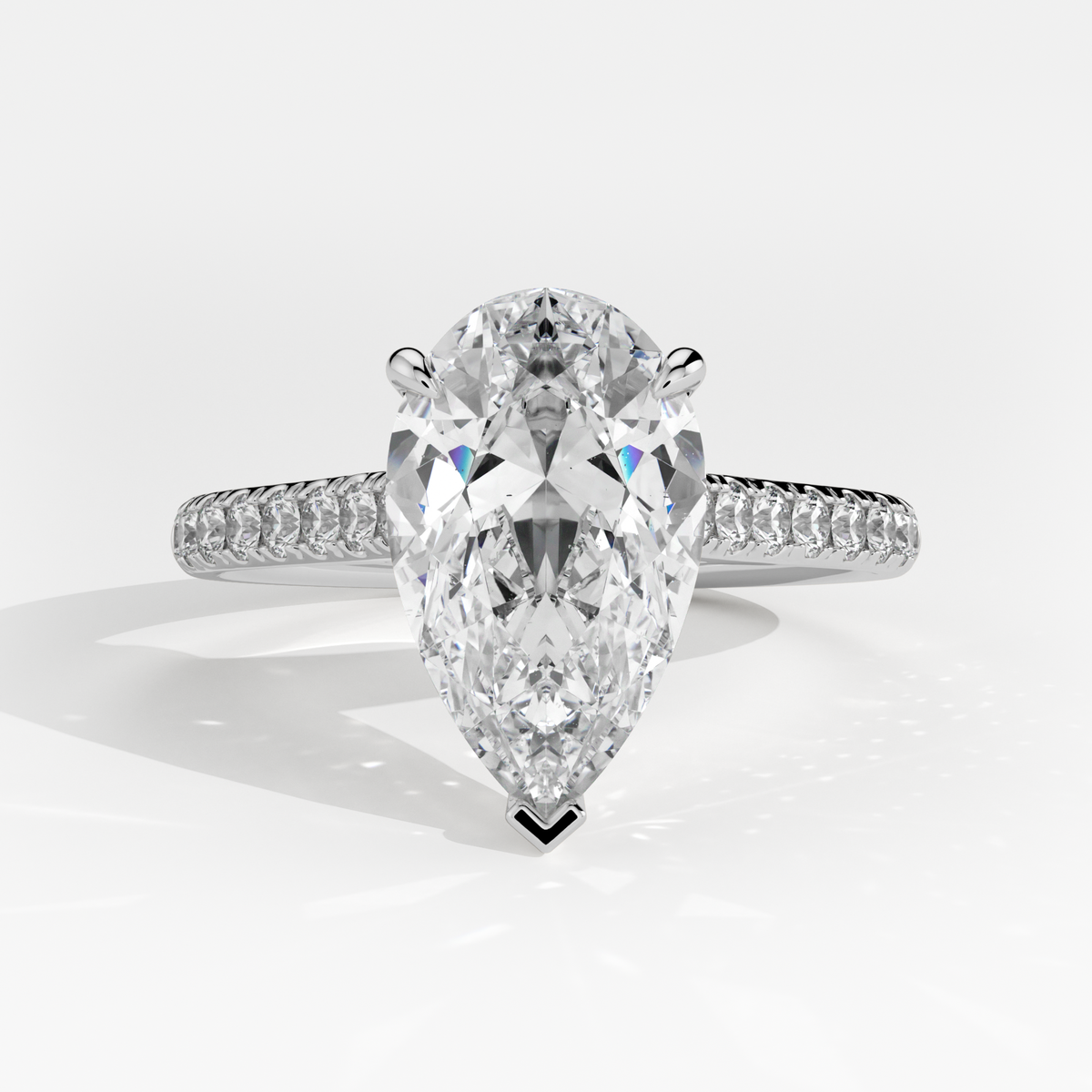 New-Aurora Pear 2ct PL