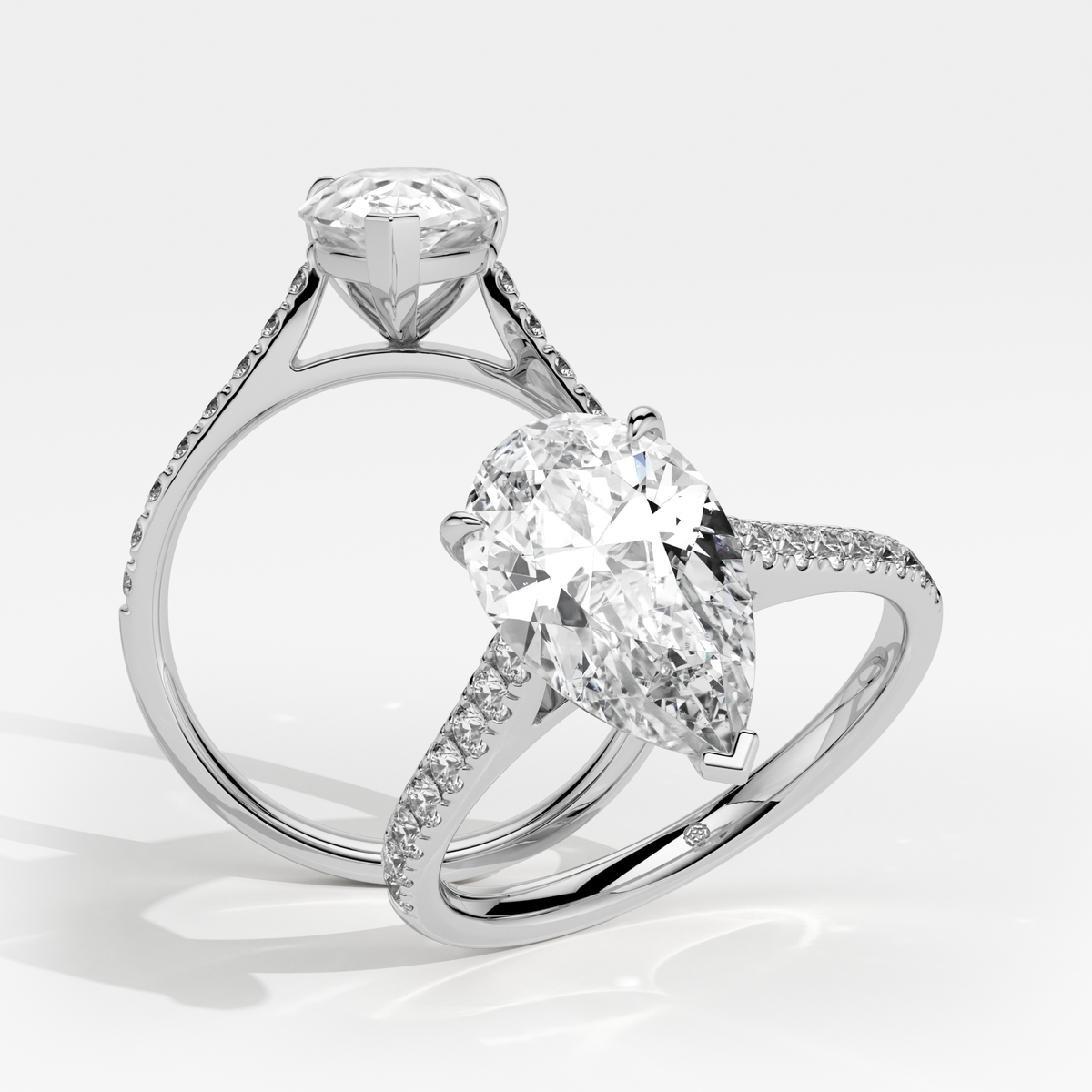 New-Aurora Pear 2ct PL