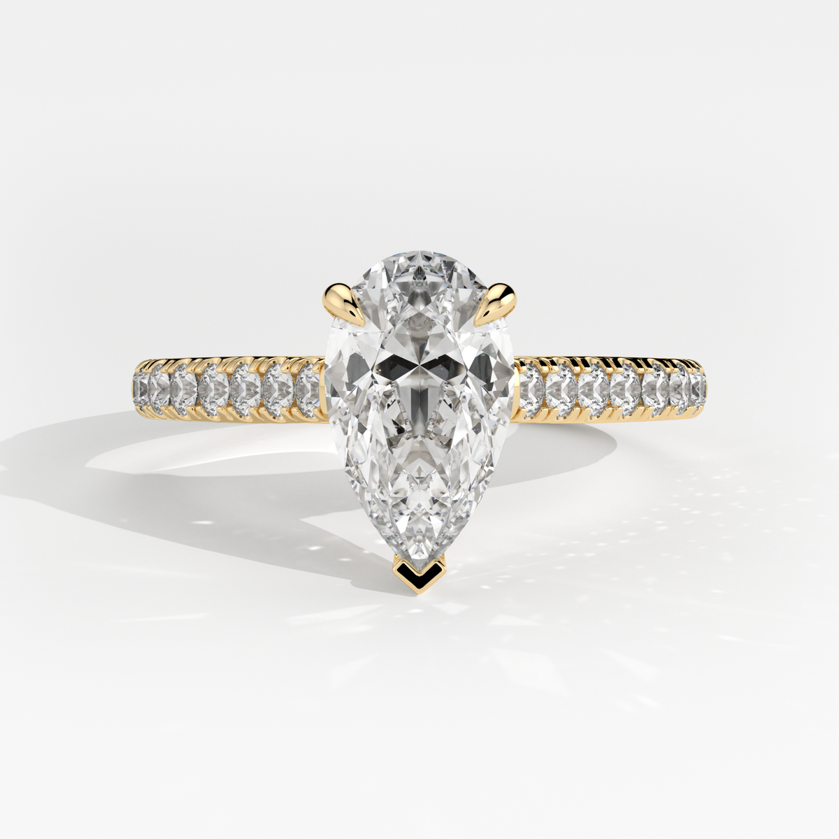 New-Aurora Pear 1ct 18YG