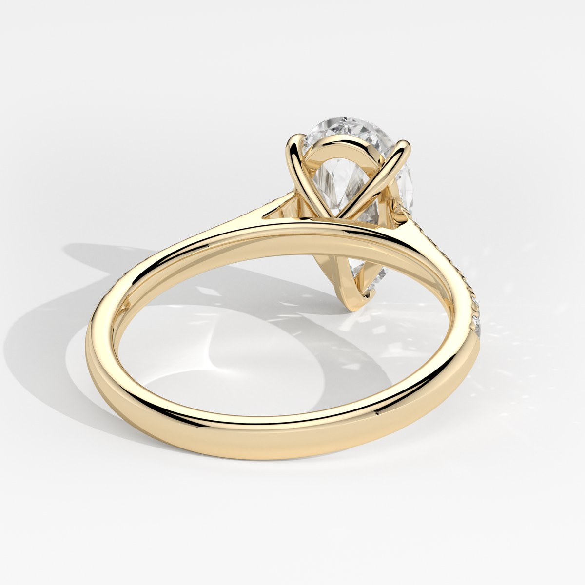 New-Aurora Pear 2ct 18YG