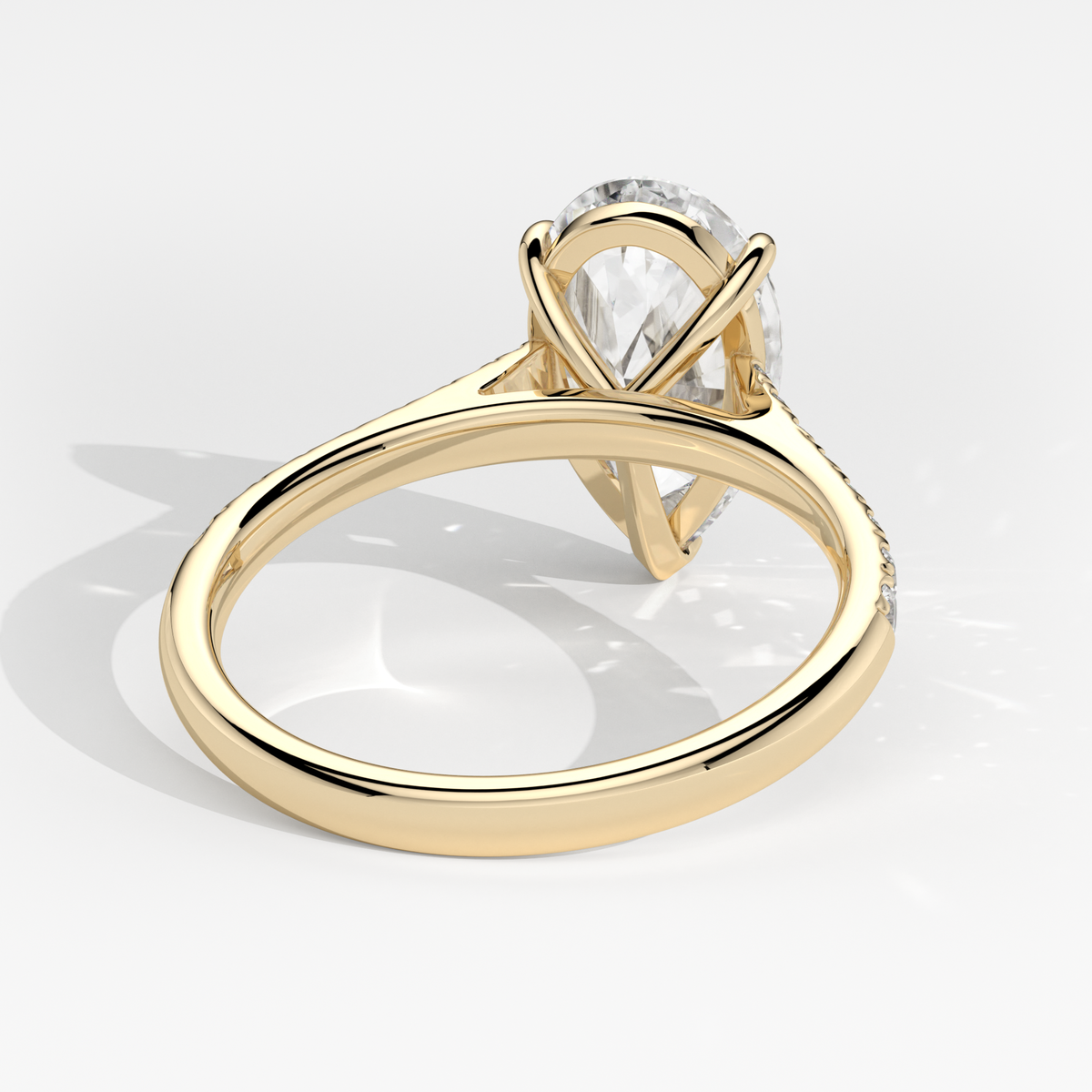 New-Aurora Pear 3ct 18YG