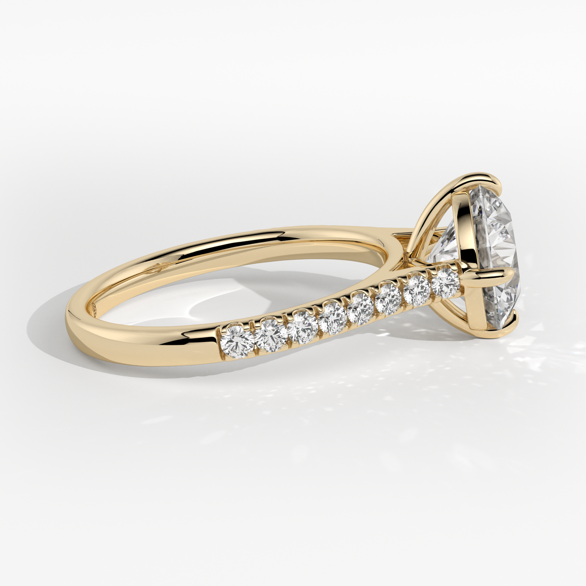New-Aurora Round Compass 2ct 18YG