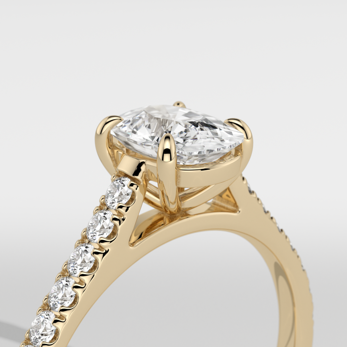 New-Aurora Cushion 1ct 18YG