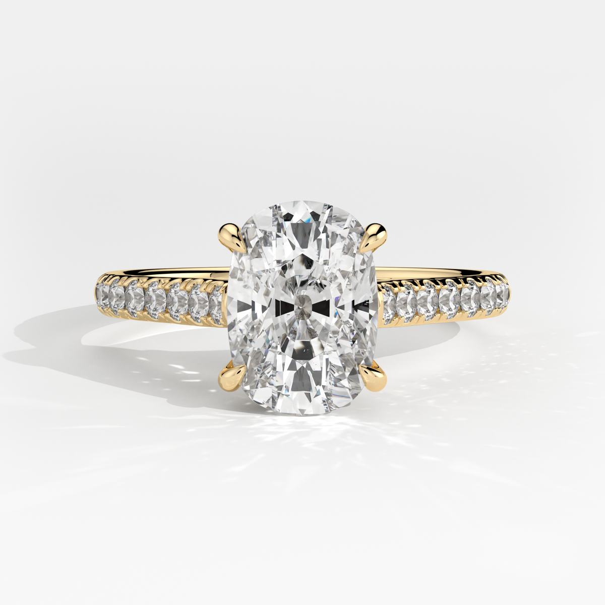 New-Aurora Cushion 2ct 18YG