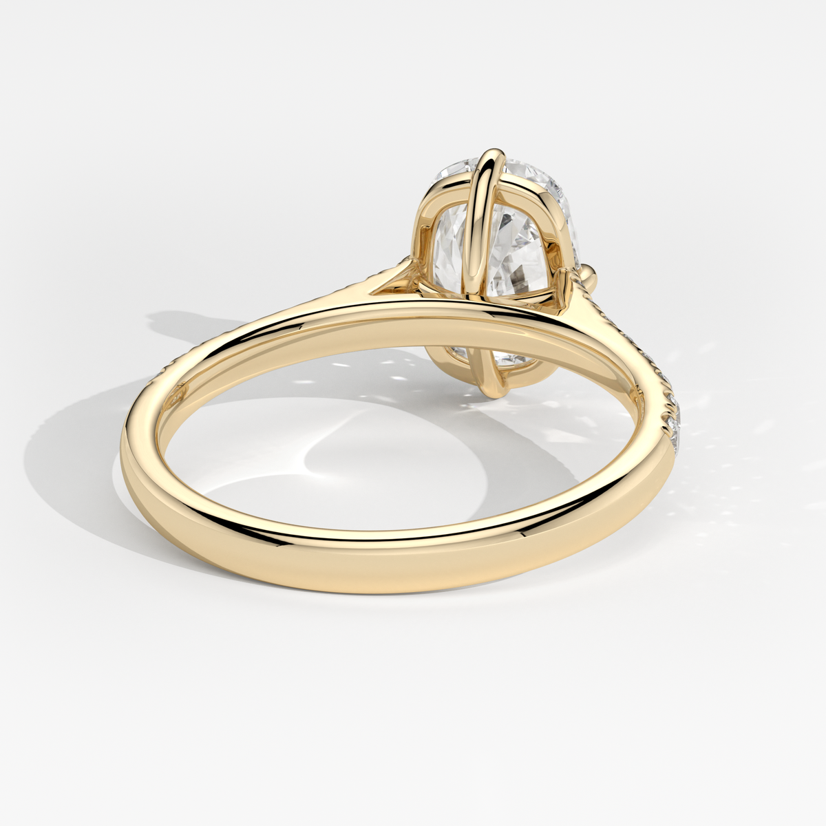 New-Aurora Cushion Compass 3ct 18YG