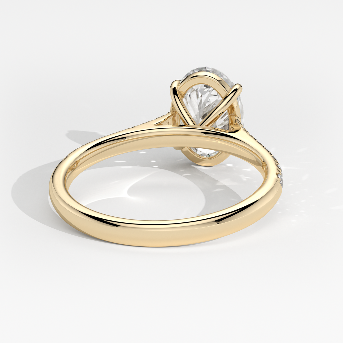 New-Aurora Oval 2ct 18YG