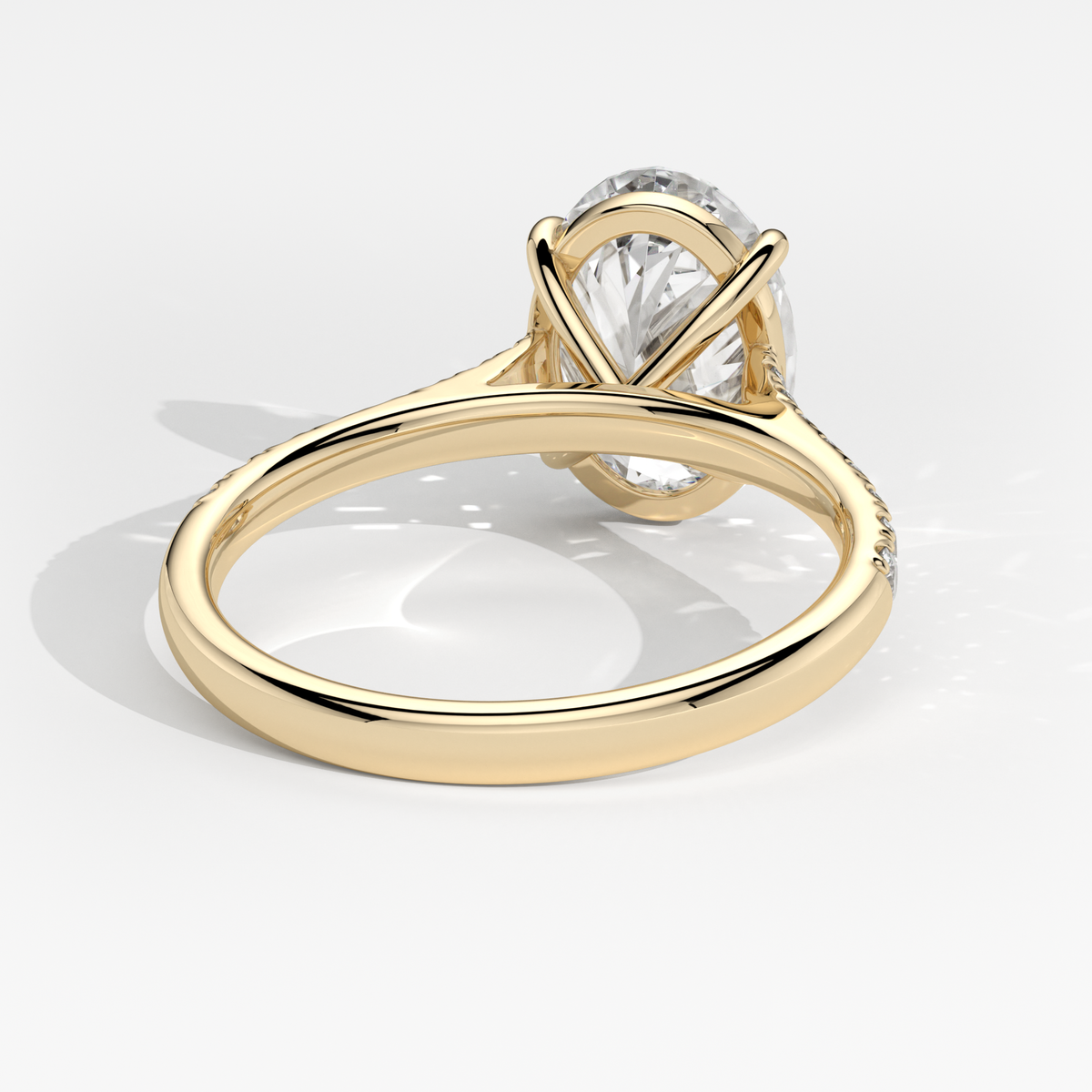 New-Aurora Oval 3ct 18YG
