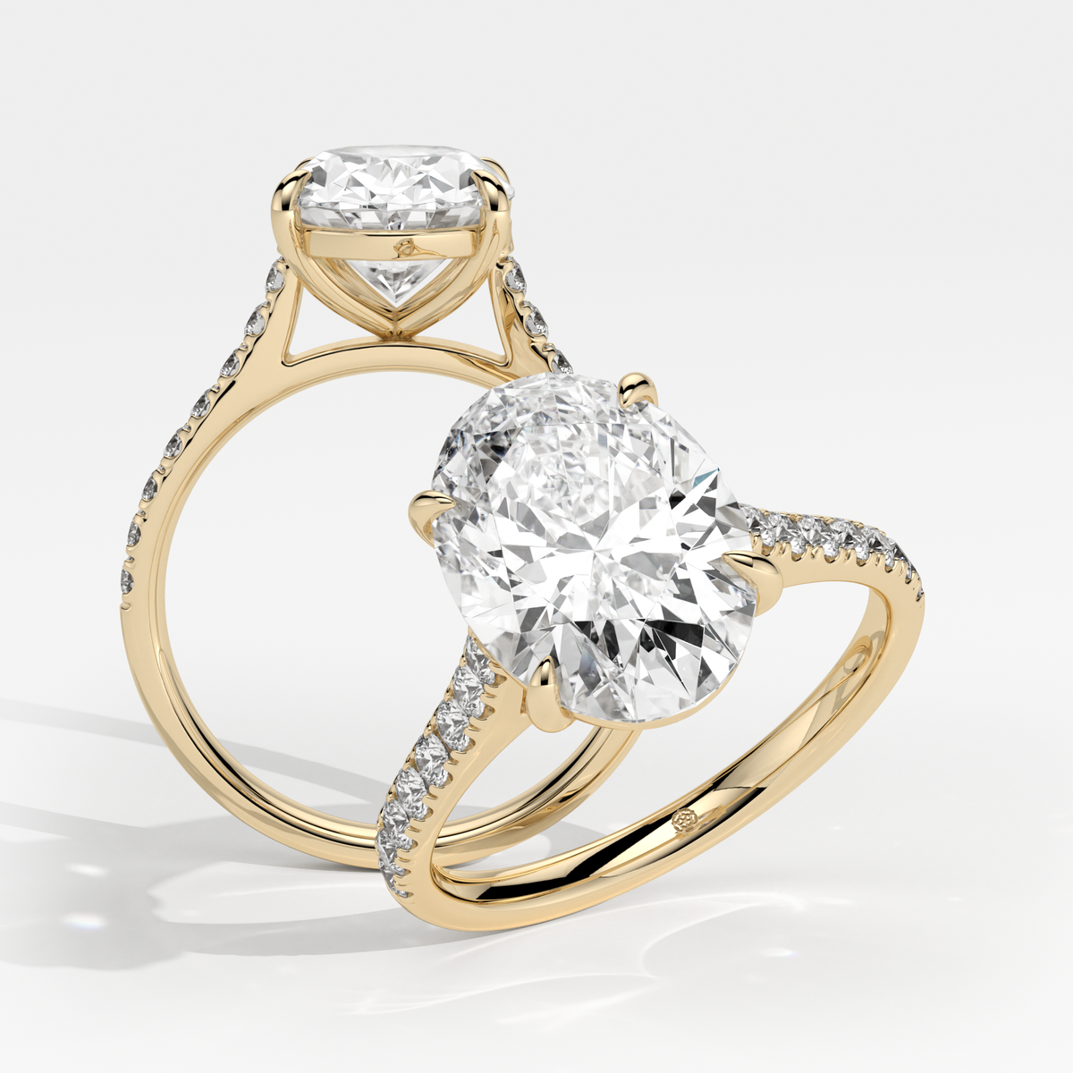 New-Aurora Oval 3ct 18YG