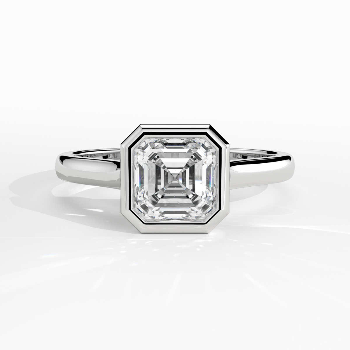 New-Bezel Asscher 1ct PL