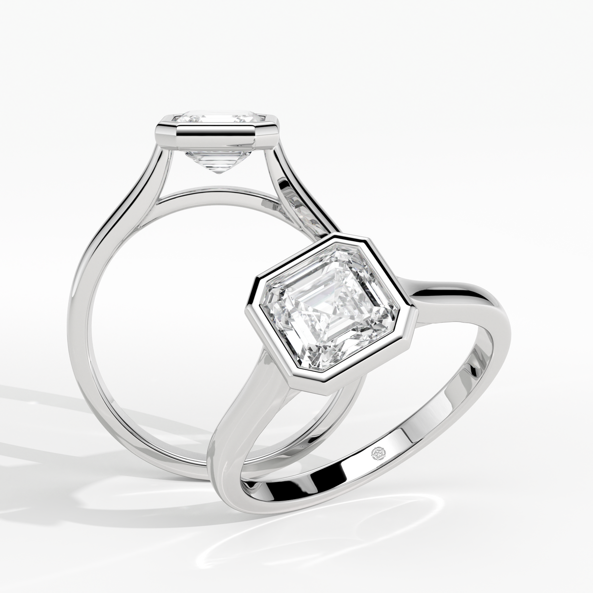 New-Bezel Asscher 1ct PL