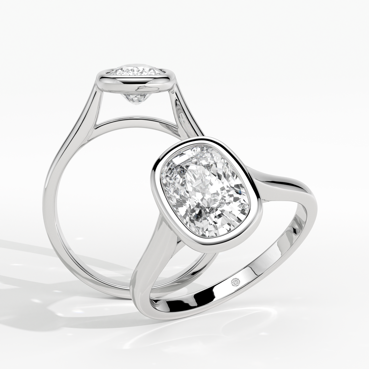 New-Bezel Cushion 2ct PL