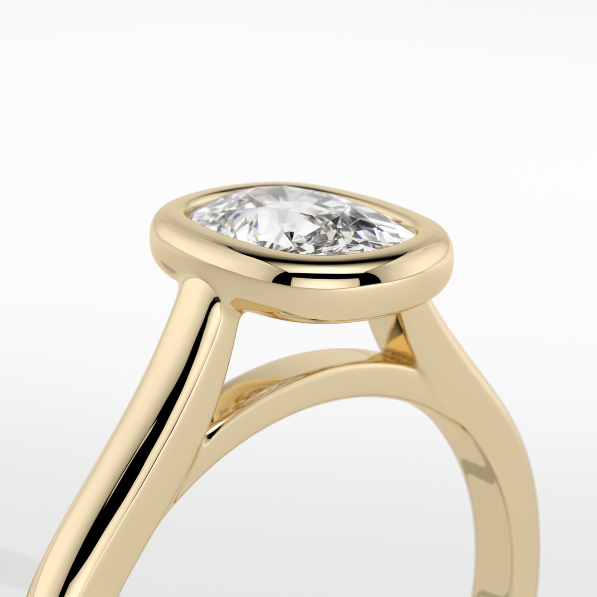 New-Bezel Cushion 1ct 18YG