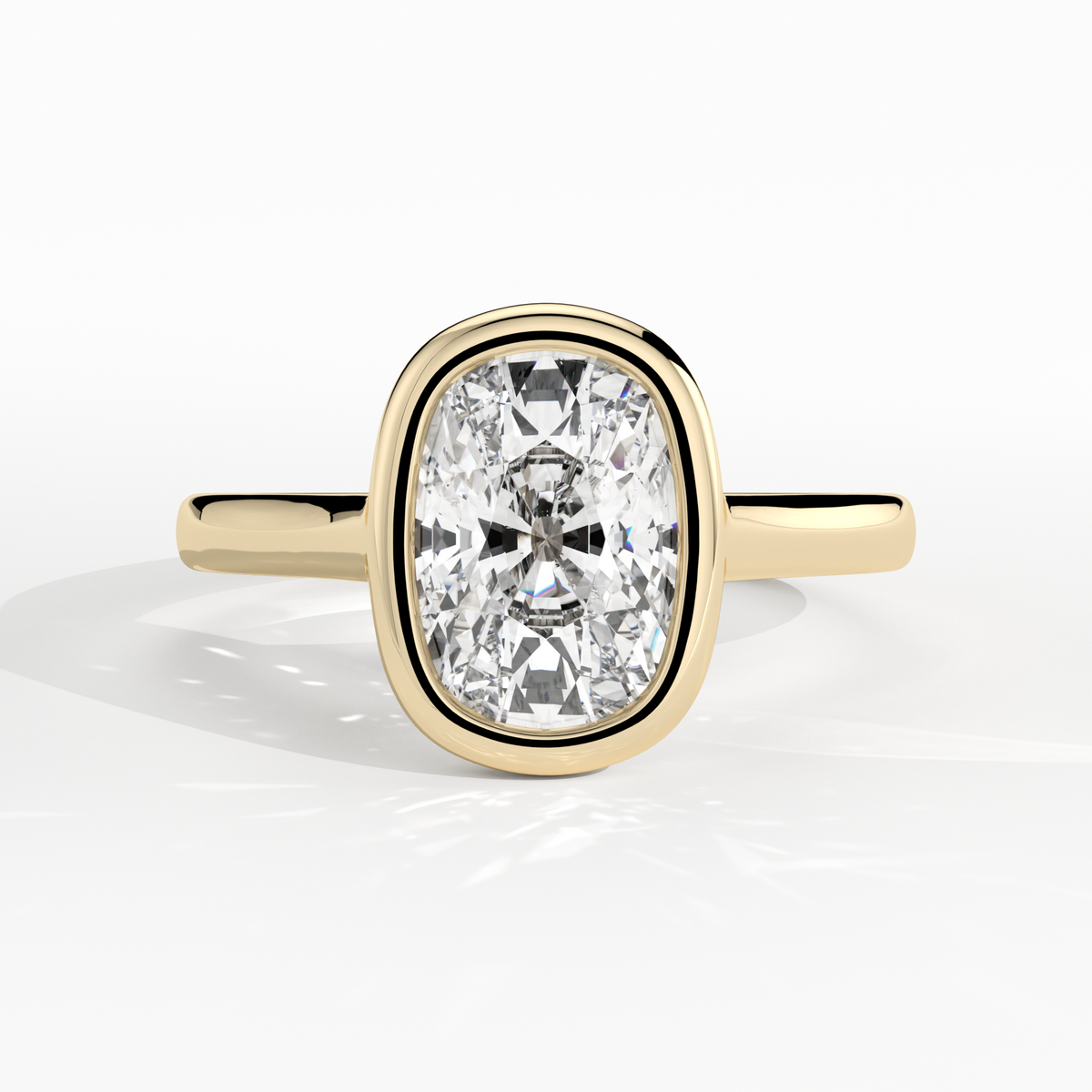 New-Bezel Cushion 2ct 18YG