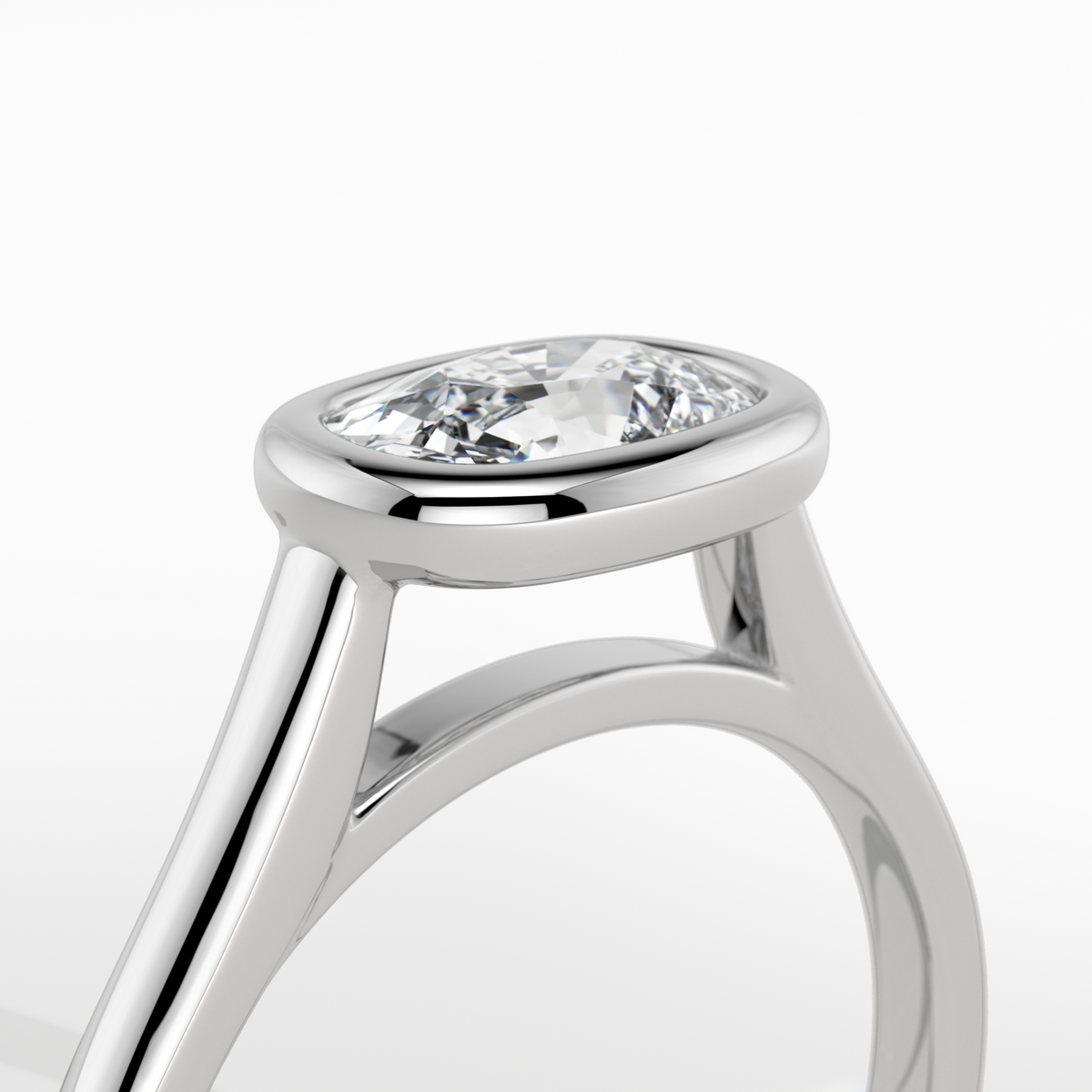 New-Bezel Cushion Landscape 1ct PL