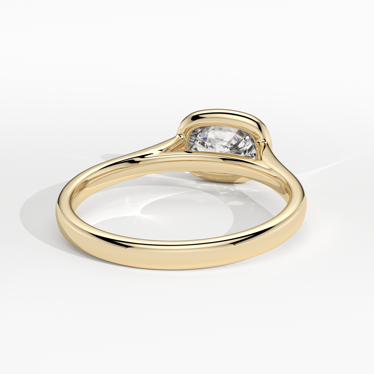 New-Bezel Cushion Landscape 1ct 18YG