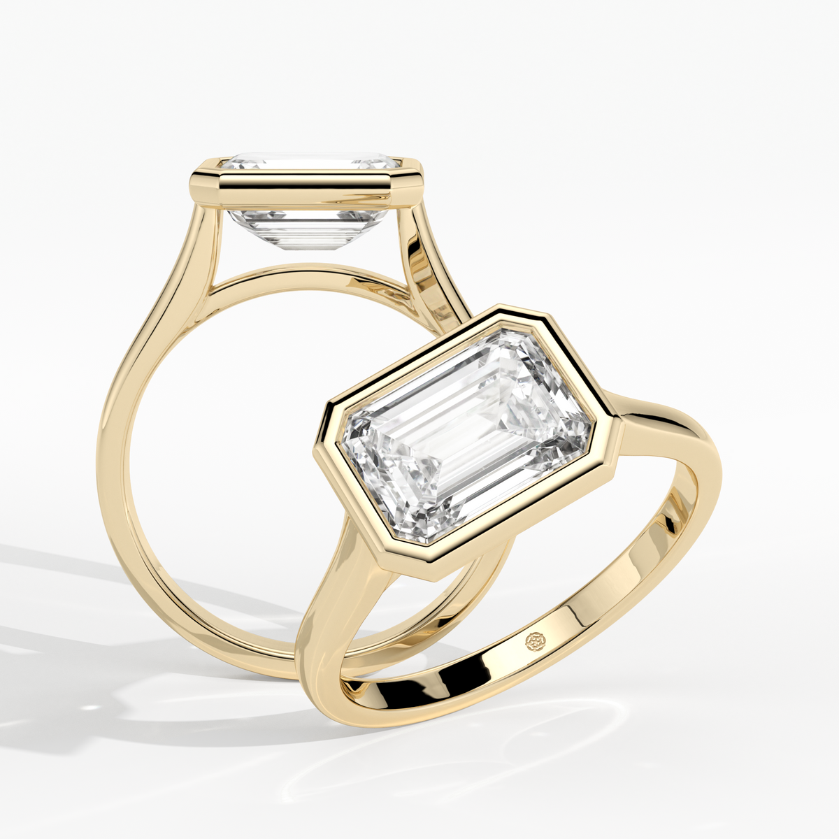 New-Bezel Emerald Landscape 2ct 18YG