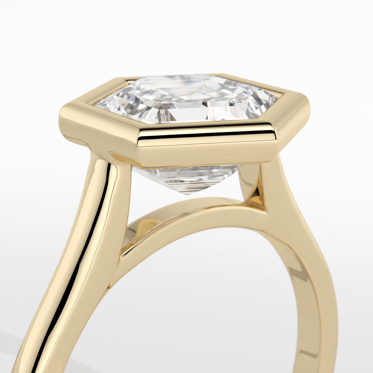 New-Bezel Hexagon 2ct 18YG