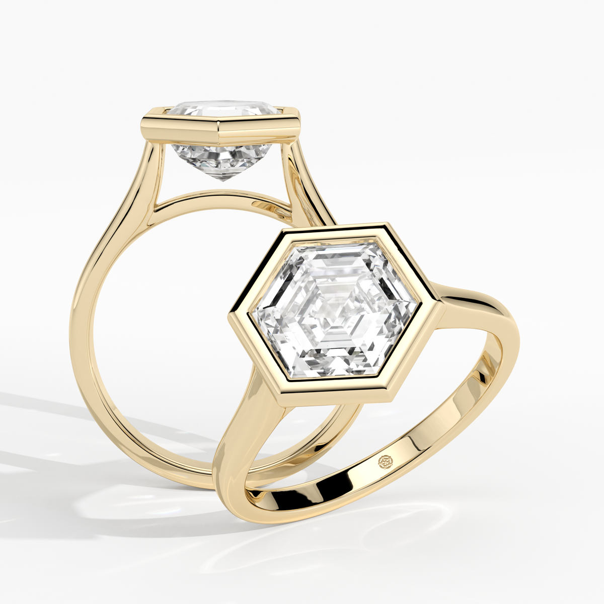 New-Bezel Hexagon 2ct 18YG