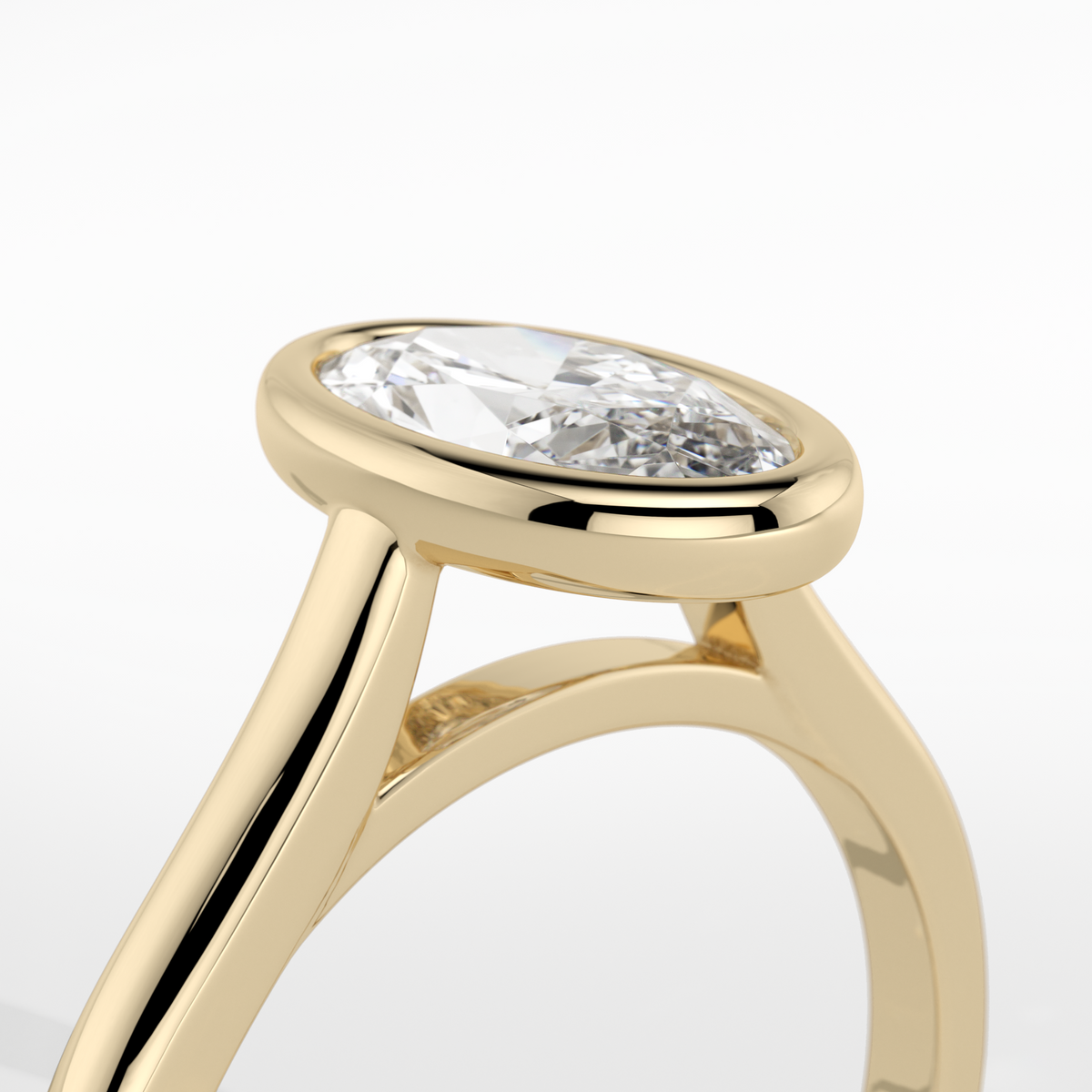New-Bezel Moval 1ct 18YG