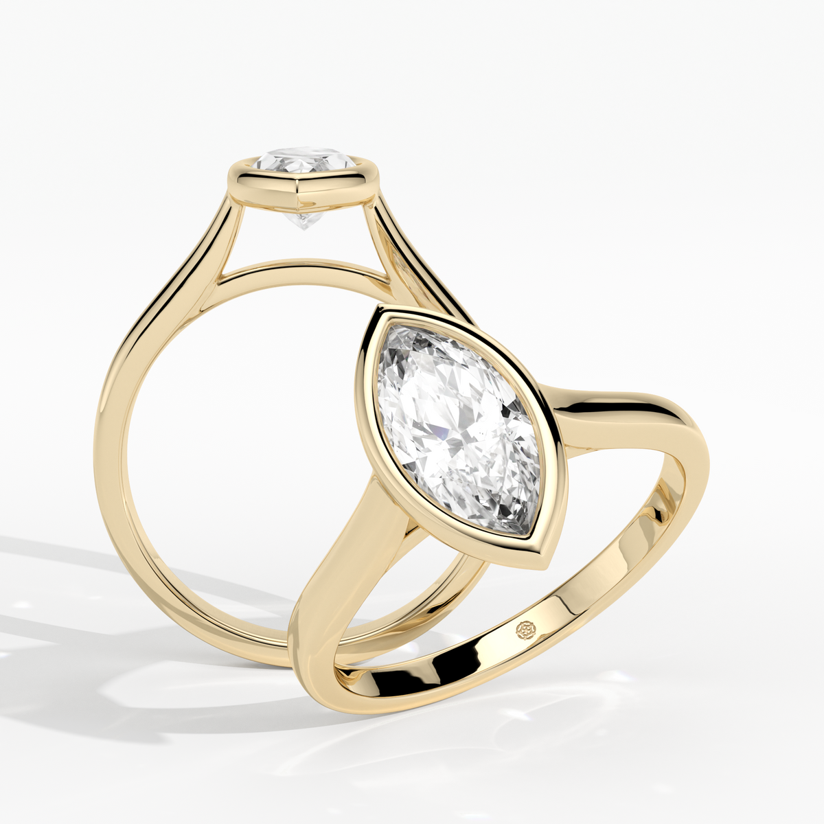 New-Bezel Marquise 1ct 18YG