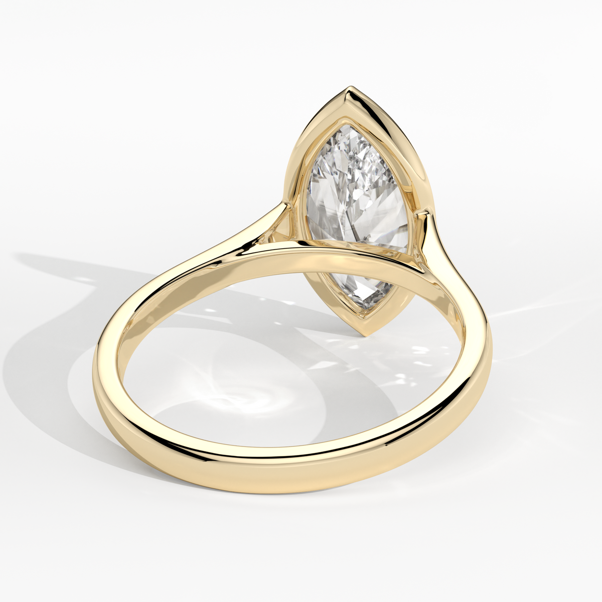 New-Bezel Marquise 2ct 18YG