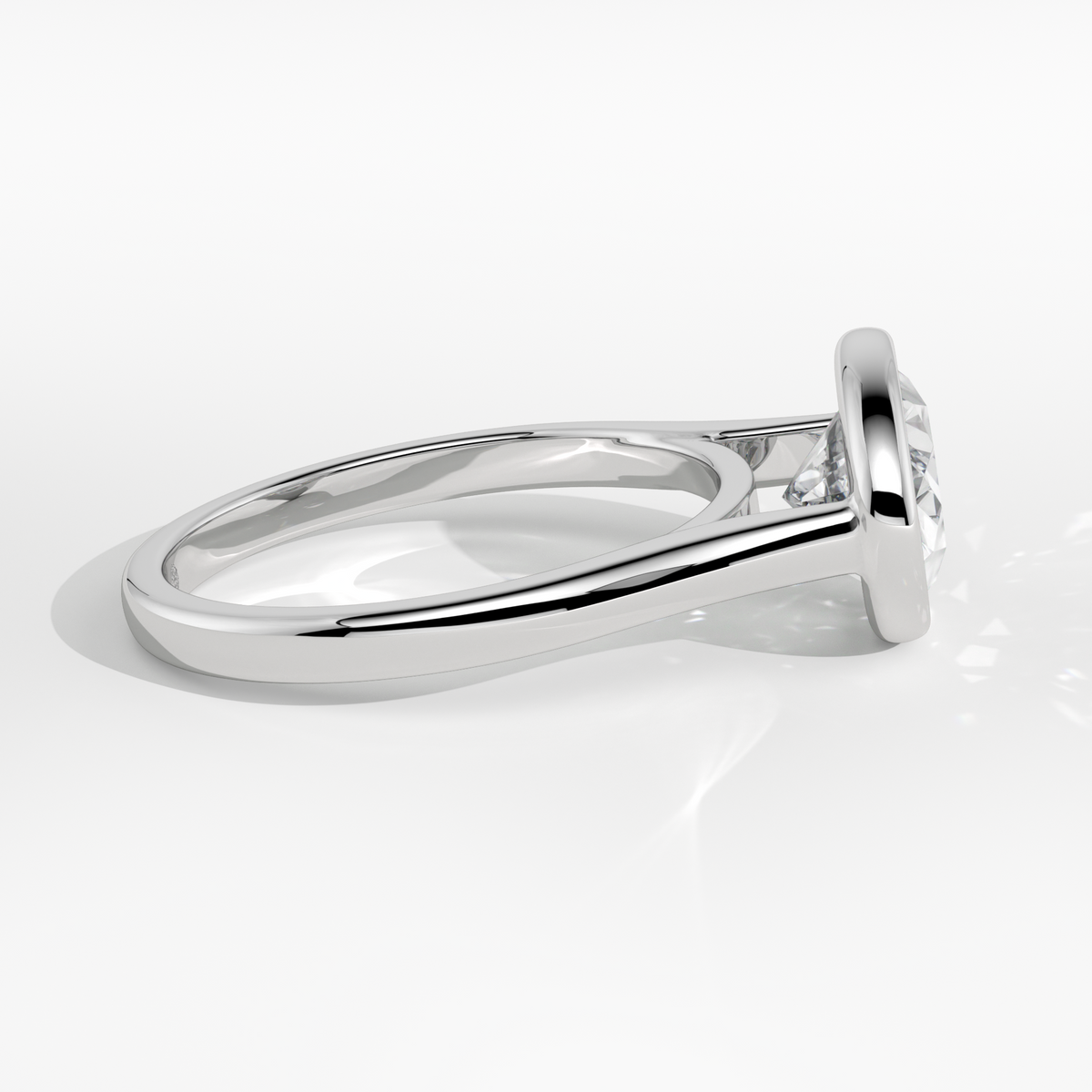 New-Bezel Oval Landscape 2ct PL