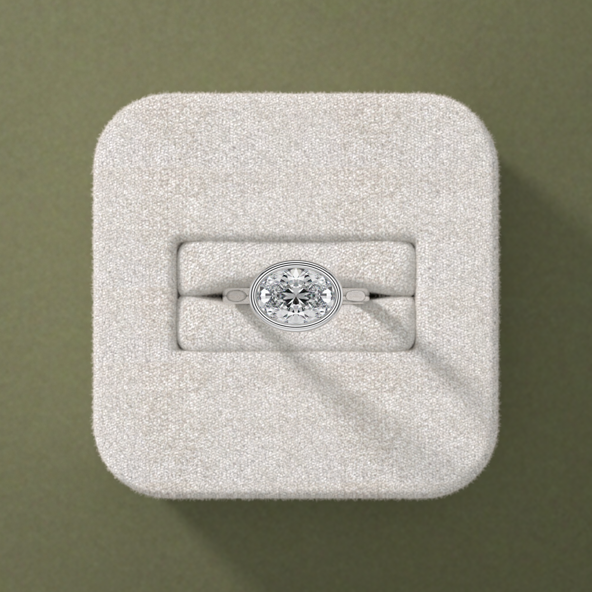 New-Bezel Oval Landscape 2ct PL