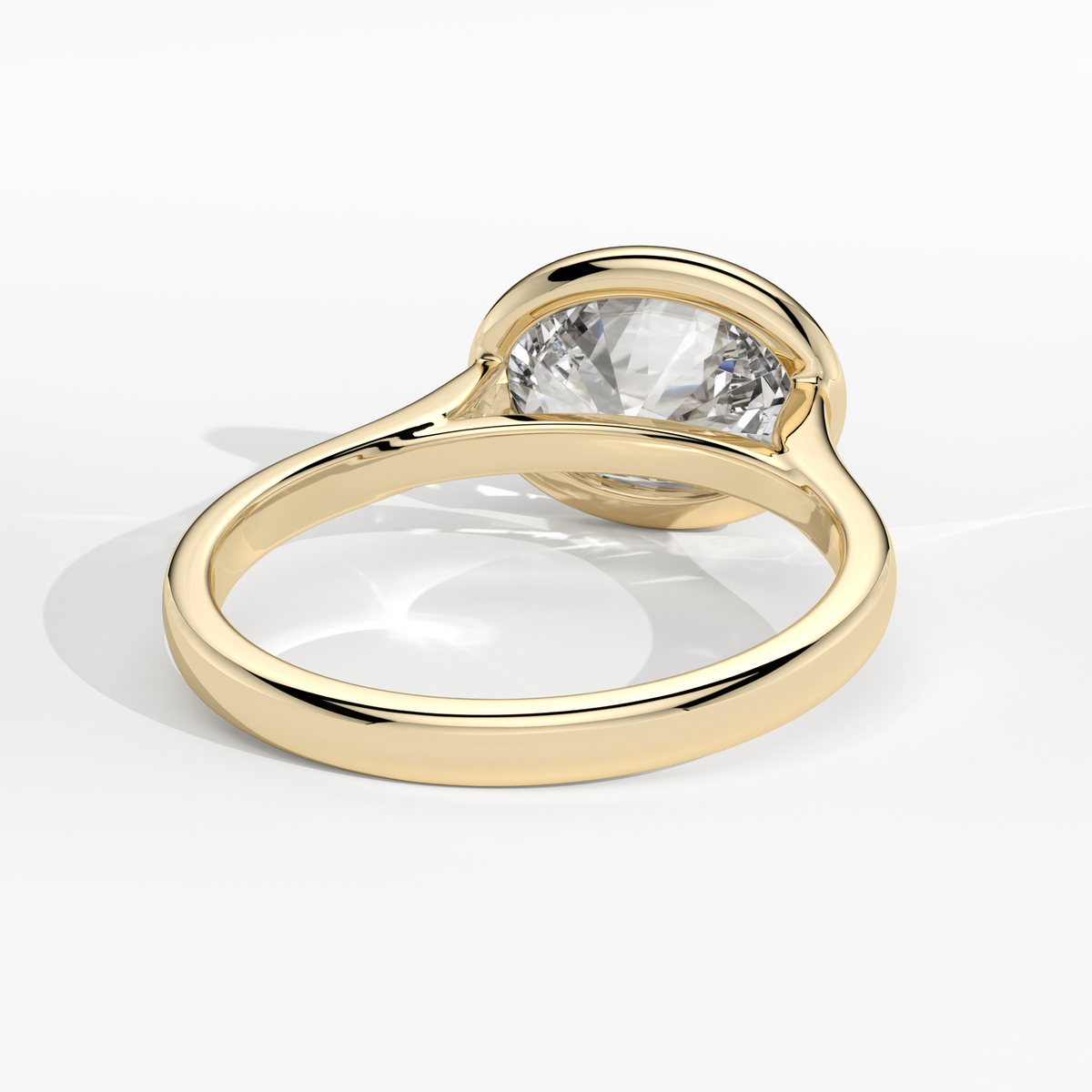 New-Bezel Oval Landscape 2ct 18YG