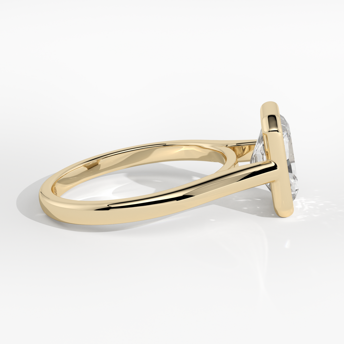 New-Bezel Radiant 2ct 18YG