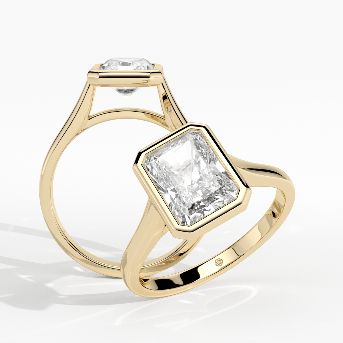 New-Bezel Radiant 2ct 18YG