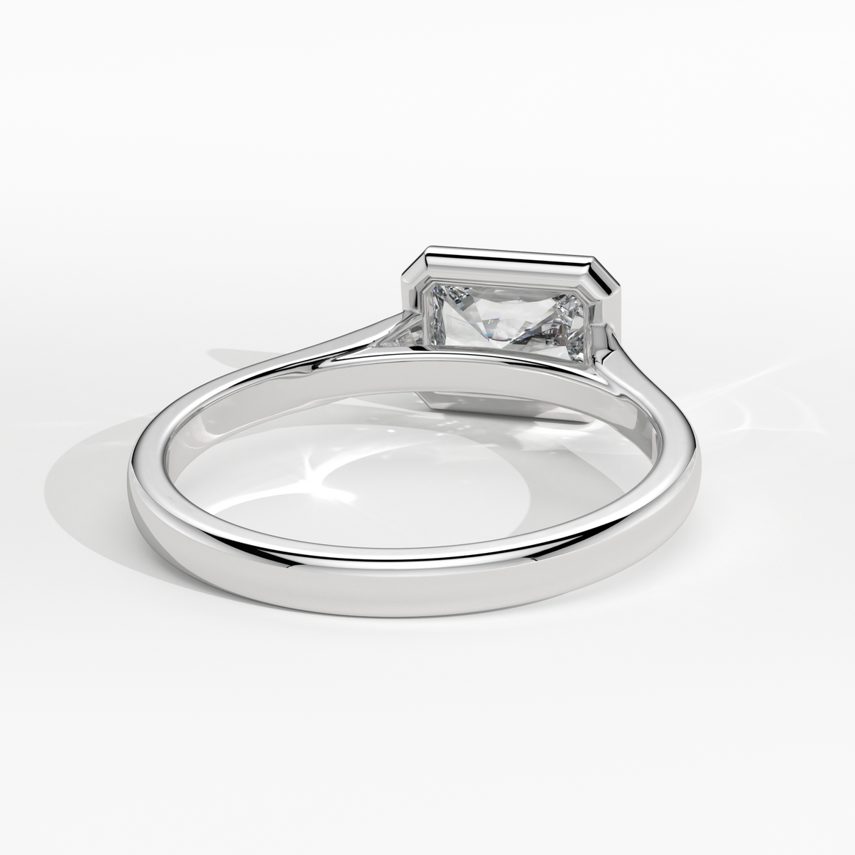 New-Bezel Radiant Landscape 1ct PL