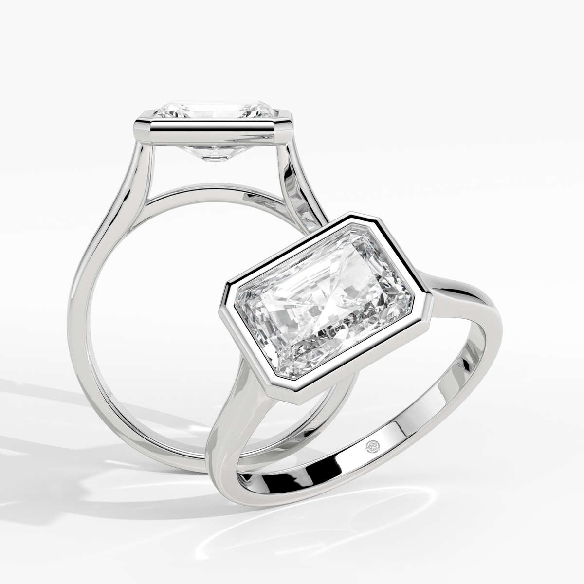 New-Bezel Radiant Landscape 2ct PL