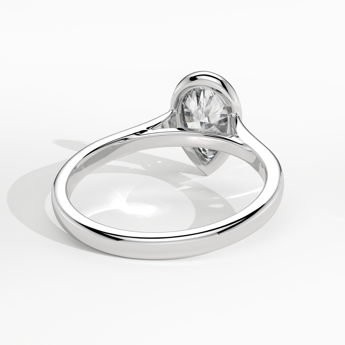 New-Bezel Pear 1ct PL