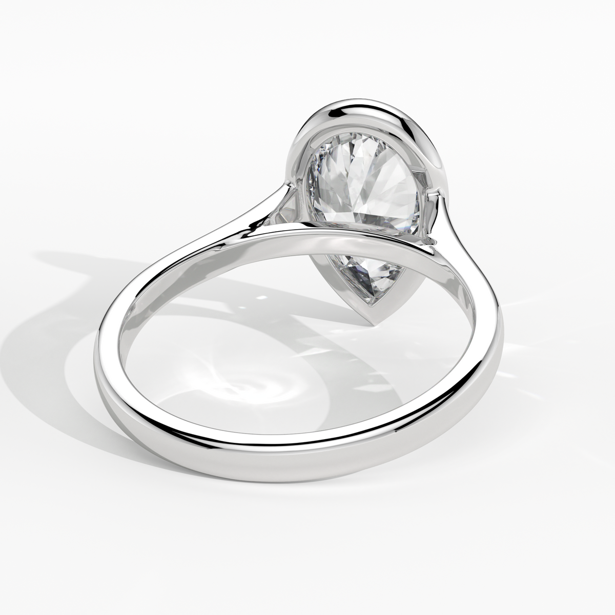 New-Bezel Pear 2ct PL