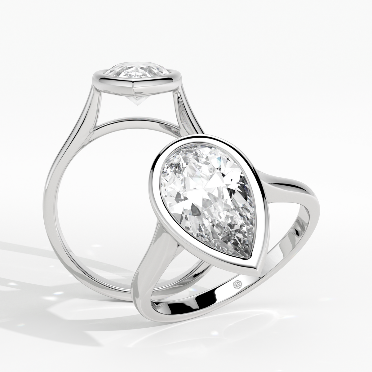 New-Bezel Pear 2ct PL