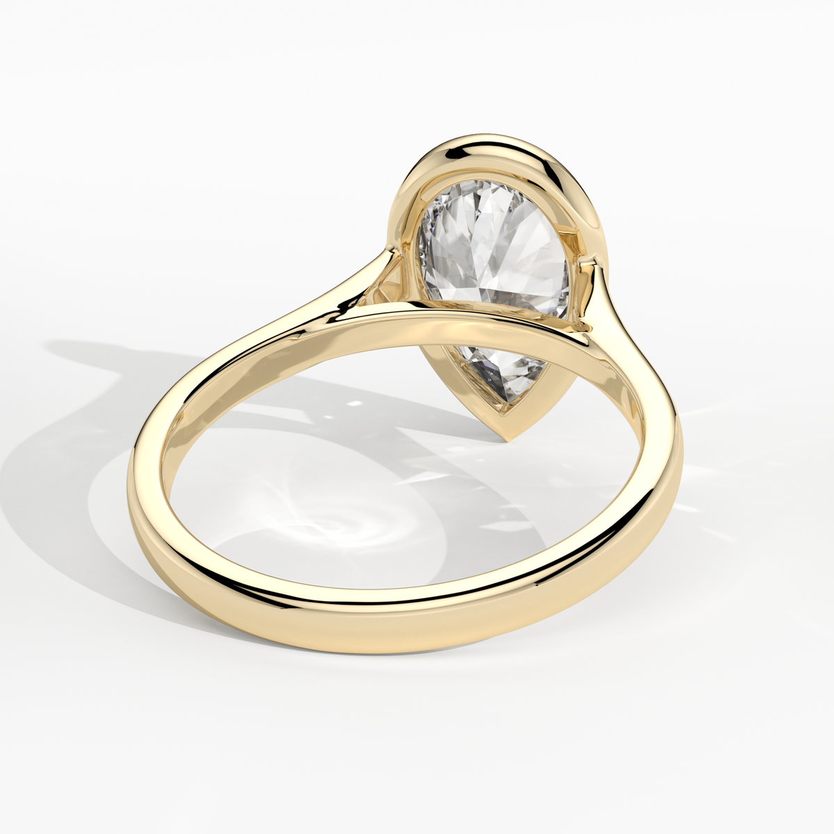 New-Bezel Pear 2ct 18YG