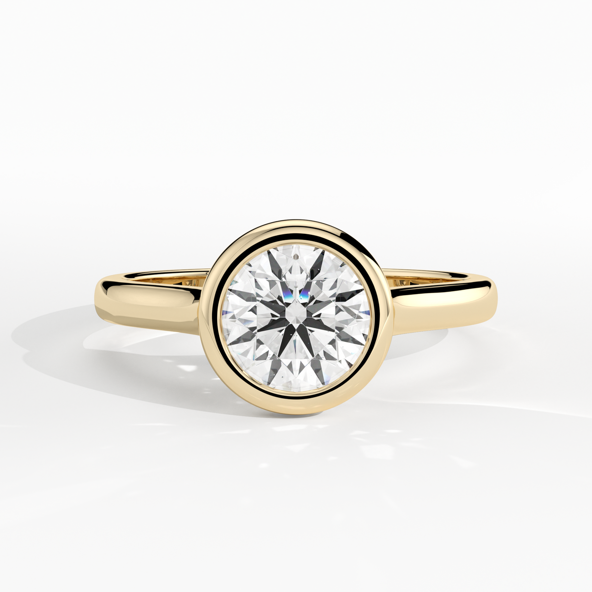 New-Bezel Round 1ct 18YG