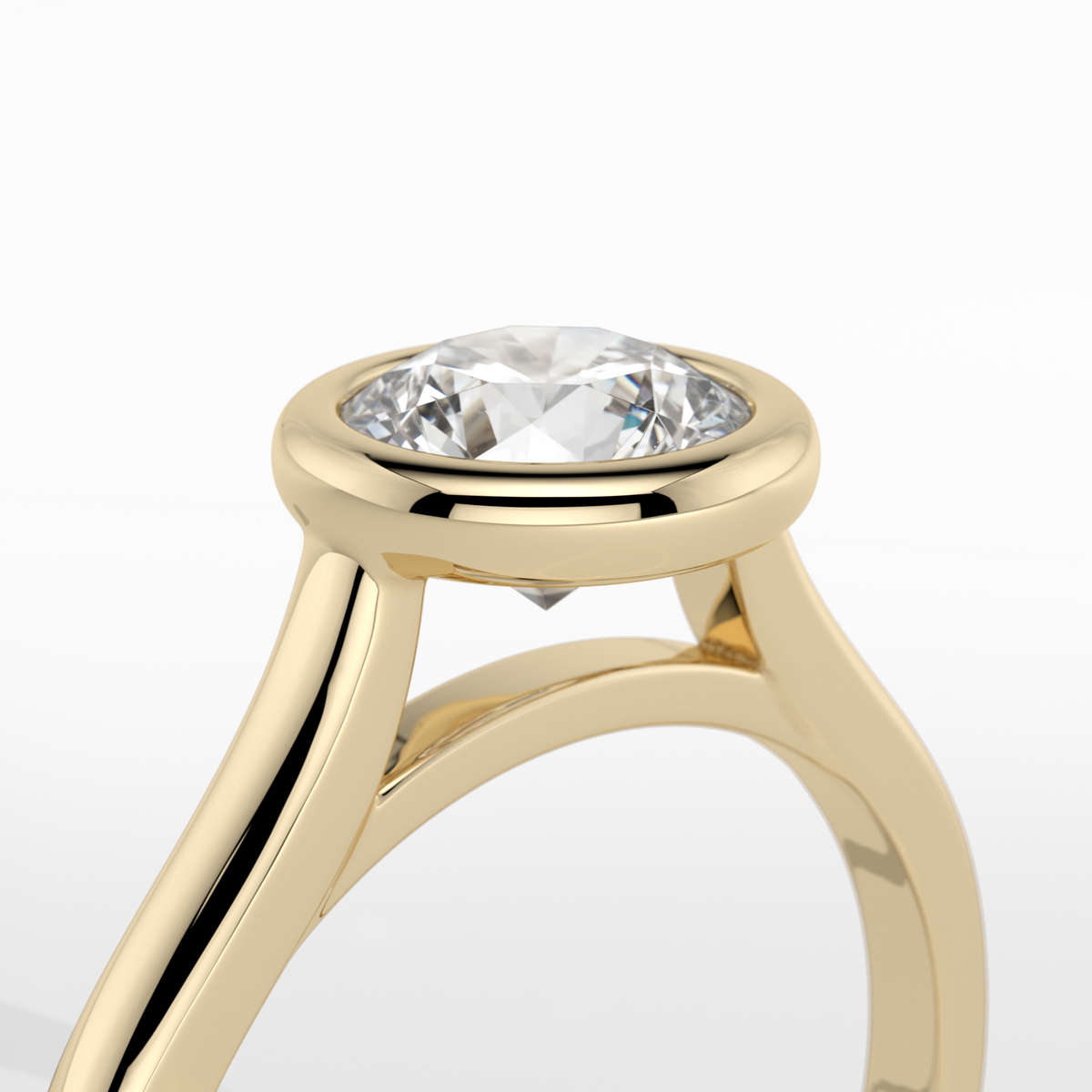 New-Bezel Round 1ct 18YG