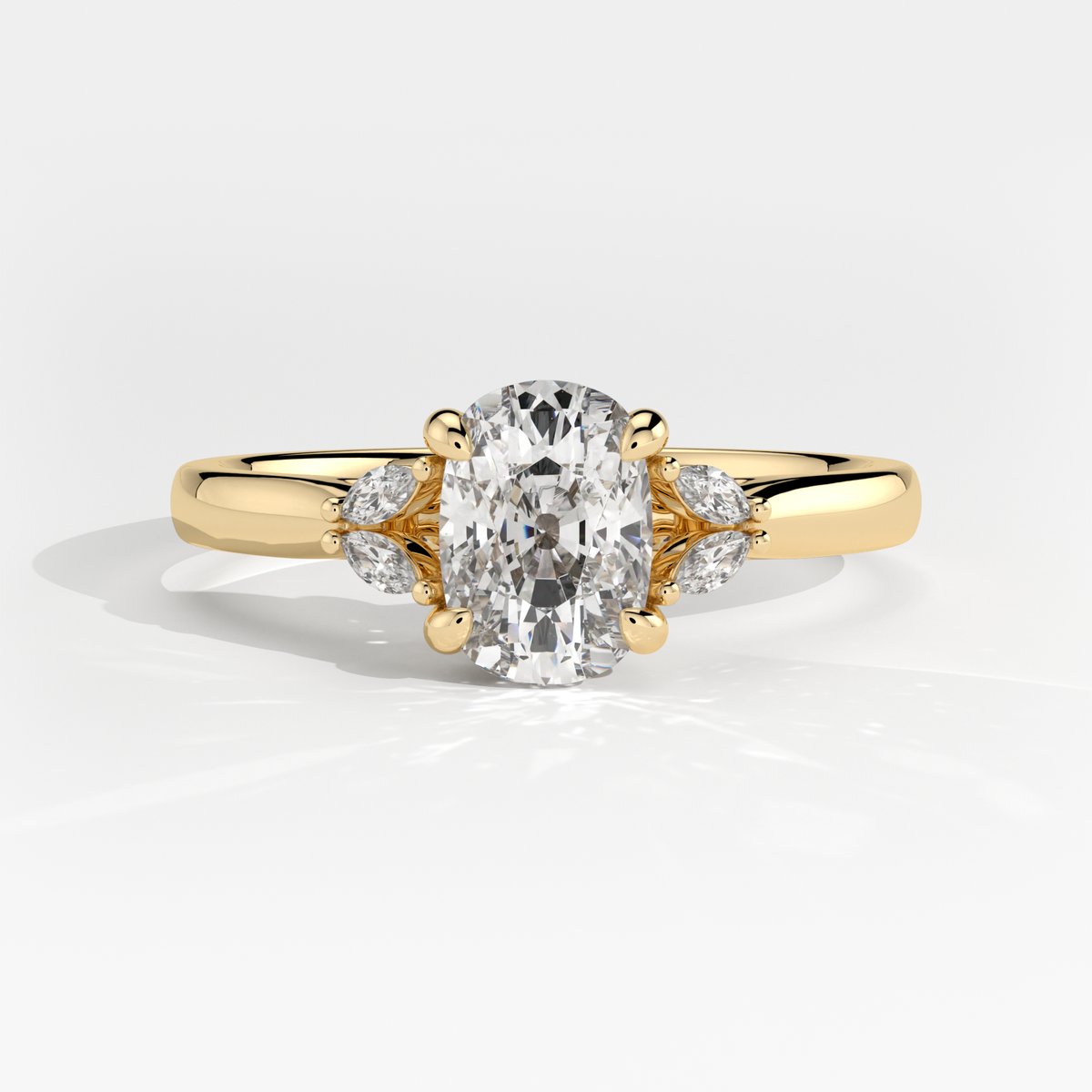 New-Duala Cushion 1ct 18YG